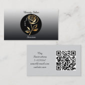 Carte De Visite Services de Salon de Beauté (Devant / Derrière)