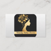 Carte De Visite Services de Salon de Beauté (Devant)