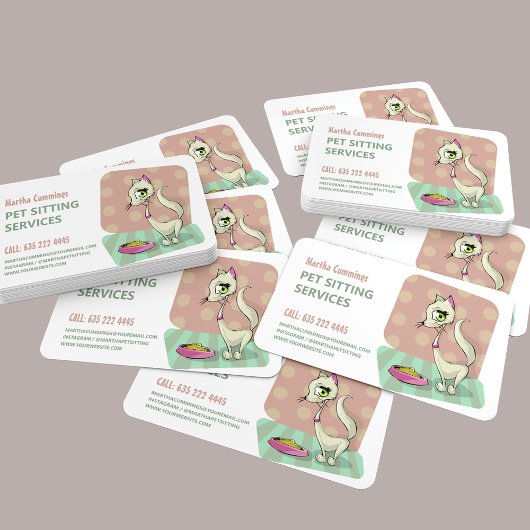 Carte De Visite Services de salons pour animaux familiers