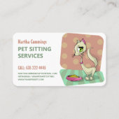 Carte De Visite Services de salons pour animaux familiers (Devant)