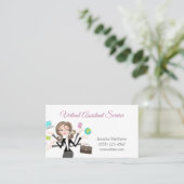 Carte De Visite Services de secrétaire de bureau de l'Assistant vi (Debout devant)