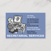 Carte De Visite Services de secrétariat (Devant)