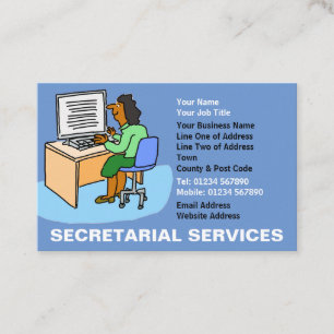 Carte De Visite Services de secrétariat auprès des femmes asiatiqu