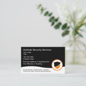 Carte De Visite Services De Sécurité Armés Et Non Armés (Debout devant)