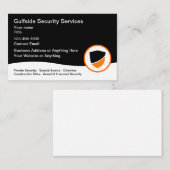 Carte De Visite Services De Sécurité Armés Et Non Armés (Devant / Derrière)