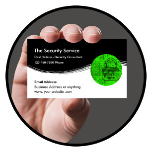 Carte De Visite Services de sécurité Cybersécurité