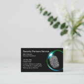 Carte De Visite Services de sécurité Empreinte digitale Détective (Debout devant)