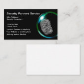 Carte De Visite Services de sécurité Empreinte digitale Détective (Devant / Derrière)
