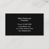 Carte De Visite Services de sécurité moderne (Dos)