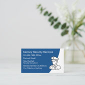 Carte De Visite Services de sécurité moderne simple  (Debout devant)