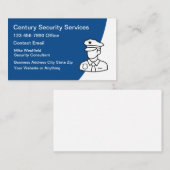 Carte De Visite Services de sécurité moderne simple  (Devant / Derrière)
