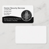 Carte De Visite Services de sécurité modernes simples (Devant / Derrière)