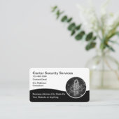 Carte De Visite Services de sécurité modernes simples (Debout devant)