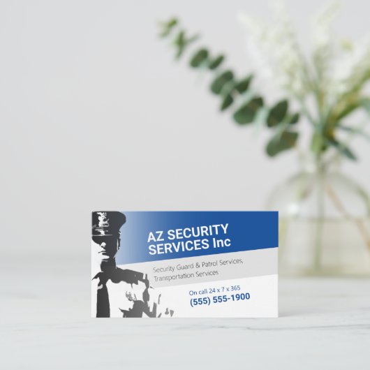 Carte De Visite Services de sécurité | Police privée (Debout devant)
