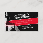 Carte De Visite Services de sécurité | Police privée (Devant)