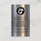 Carte De Visite Services de sécurité privés cool (Devant)