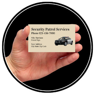 Carte De Visite Services de sécurité professionnels