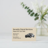 Carte De Visite Services de sécurité professionnels (Debout devant)