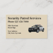 Carte De Visite Services de sécurité professionnels (Devant)