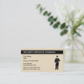 Carte De Visite Services de sécurité simples (Debout devant)