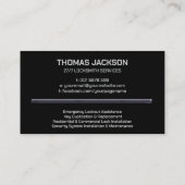 Carte De Visite Services de serrurerie (Dos)