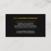 Carte De Visite Services de Serrurerie (Dos)
