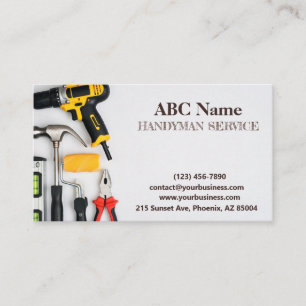 Carte De Visite services de serrurier pour l'amélioration et la ré