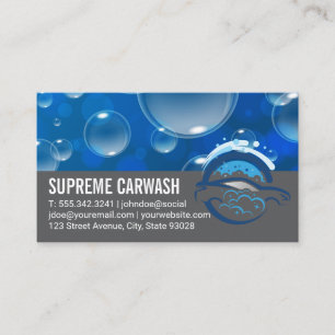 Carte De Visite Services de soin de voiture   Nettoyage automobile