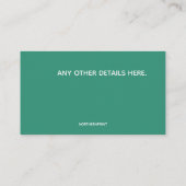 Carte De Visite Services de soins à domicile et de soins infirmier (Dos)