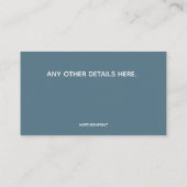 Carte De Visite Services de soins à domicile et de soins infirmier (Dos)