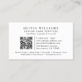 Carte De Visite Services de soins aux aînés (Dos)