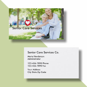 Carte De Visite Services de soins aux aînés