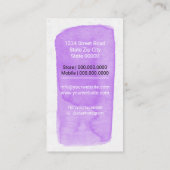 Carte De Visite Services de soins aux animaux de compagnie / Servi (Dos)