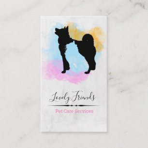 Carte De Visite Services de soins aux animaux de compagnie/ Servic