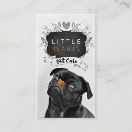 Carte De Visite Services de soins aux animaux de compagnie/ Servic (Devant)