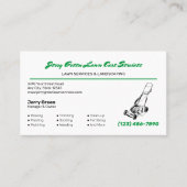 Carte De Visite Services de soins de la pelouse (Devant)