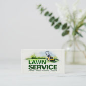 Carte De Visite Services de soins de la pelouse - illustration de  (Debout devant)