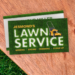 Carte De Visite Services de soins de la pelouse - Paysage