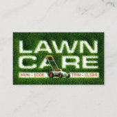Carte De Visite Services de soins de la pelouse - Paysage (Devant)