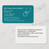 Carte De Visite Services de soins de soins à domicile (Devant / Derrière)