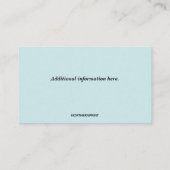 Carte De Visite Services de soins infirmiers à domicile modifiable (Dos)