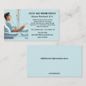 Carte De Visite Services de soins infirmiers à domicile modifiable (Devant / Derrière)