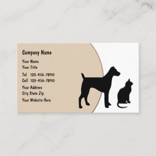 Carte De Visite Services de soins pour animaux de compagnie Design