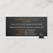 Carte De Visite Services de soins pour animaux / Services de salon (Dos)