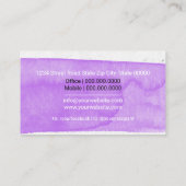 Carte De Visite Services de soins pour animaux / Services de soins (Dos)