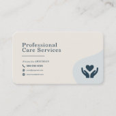 Carte De Visite Services de soins professionnels (Devant)