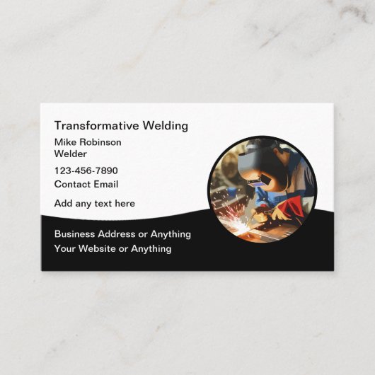 Carte De Visite Services de soudage de construction Conception mod (Devant)