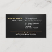 Carte De Visite Services de soudage professionnels - Soudeur (Dos)
