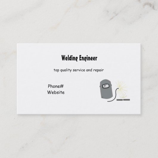 Carte De Visite Services de soudure (Devant)