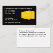 Carte De Visite Services de stockage de conteneurs de cargaison (Devant / Derrière)